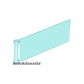Lego Flag 7 x 3 with Bar Handle, Transparent light blue