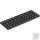Lego Plate 4 X 12, Black