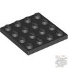 Lego Plate 4 X 4, Black