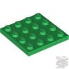 Lego Plate 4 X 4, Green