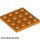 Lego Plate 4 X 4, Orange