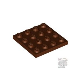Lego Plate 4 X 4, Reddish brown