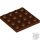 Lego Plate 4 X 4, Reddish brown