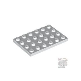 Lego Plate 4 X 6, White