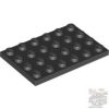 Lego Plate 4 X 6, Black