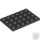 Lego Plate 4 X 6, Black