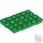Lego Plate 4 X 6, Green