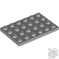 Lego Plate 4X6, Light grey