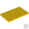 Lego Plate 6X10, Bright yellow