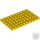 Lego Plate 6X10, Bright yellow