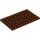 Lego Plate 6X10, Reddish brown