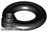 Lego Minifigure, Utensil Flotation Ring (Life Preserver), Black