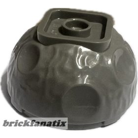 Lego Rock 4 x 4 Arctic Globe, Bottom, Dark gray