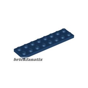 Lego Plate 2 x 8, Dark blue