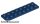 Lego Plate 2 x 8, Dark blue