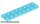 Lego Plate 2 X 8, Madium azure