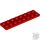 Lego Plate 2 X 8, Red