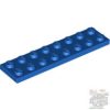 Lego Plate 2x8, Bright blue