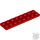 Lego Plate 2X8, Bright red