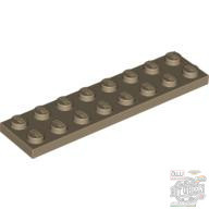 Lego Plate 2X8, Dark tan