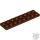 Lego Plate 2X8, Reddish brown