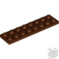 Lego Plate 2X8, Reddish brown