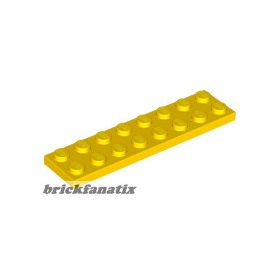 Lego Plate 2X8, Yellow