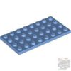 Lego Plate 4X8, Medium blue