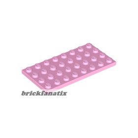 Lego Plate 4X8, Rose