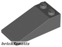 Lego ROOF TILE 2X4X1, 18°, Dark grey