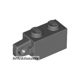   Lego Hinge Brick 1 x 2 Locking with 1 Finger Vertical End, Dark bluish gray