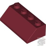 Lego ROOF TILE 2X4/45°, Dark red