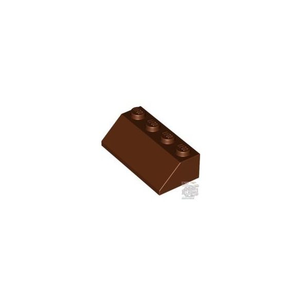 Lego Roof Tile 2X4/45°, Reddish brown