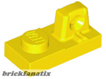 Lego Hinge Plate 1 x 2 Locking with 1 Finger On Top, Yellow