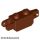 Lego Hinge Brick 1 x 2 Locking with 1 Finger Vertical End and 2 Fingers Vertical End, 9 Teeth, Reddish brown