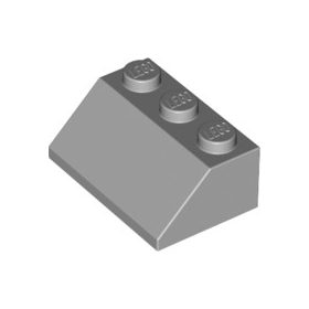 Lego ROOF TILE 2X3/45°, Light grey