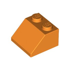 Lego ROOF TILE 2X2/45°, Bright orange