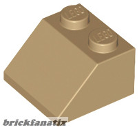 Lego ROOF TILE 2X2/45°, Dark tan