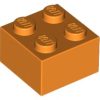 Lego BRICK 2X2, Bright orange