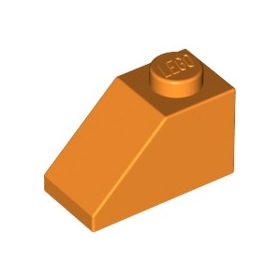 Lego ROOF TILE 1X2/45°, Bright orange