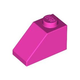 Lego ROOF TILE 1X2/45°, Dark pink