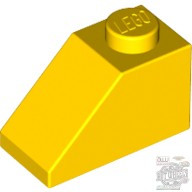 Lego ROOF TILE 1X2/45°, Bright yellow