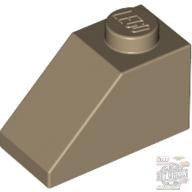 Lego ROOF TILE 1X2/45°, Dark tan