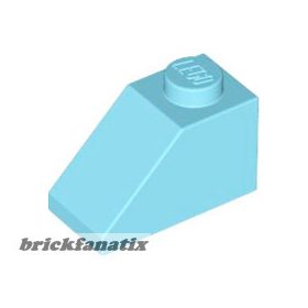 Lego ROOF TILE 1X2/45°, Medium azur