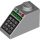Lego Slope 45 2 x 1 with Number Keypad, 'OPEN', 'LOCK', and Green and Red Buttons Pattern, Light bluish gray