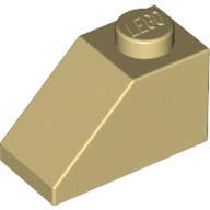 Lego ROOF TILE 1X2/45°, Tan