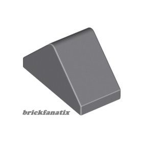 Lego Slope 45 2 x 1 Double with Inside Bar, Dark bluish gray