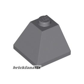 Lego CORNER BRICK 2X2/45° OUTSIDE, Dark grey