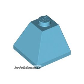 Lego CORNER BRICK 2X2/45° OUTSIDE, Medium azur