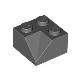 Lego Slope 45 2 x 2 Double Concave, Dark bluish gray
